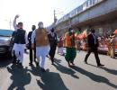 SEE: Amit Shah walks on Chennai road to greet public