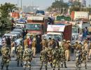 Security upped at Delhi border as farmers close in