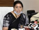 Smriti terms Rahul's Hathras visit as political move