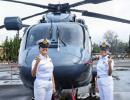 2 women officers to operate choppers from warships