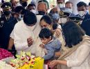 Gen Rawat's daughters bid tearful adieu to parents