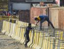 Nail-studded roads, barriers: Protest sites fortified