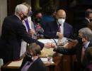 PIX: Fist bumps greet US Congress ratifying Biden win