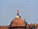 SEE: Farmers storm Red Fort, plant flag on dome