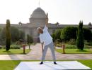 PIX: President, ministers lead the way on Yoga Day