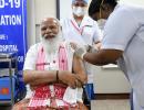 'Let's make India Covid free': PM Modi takes vaccine