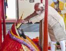 PIX: Modi prays at ancient Kali temple in Dhaka