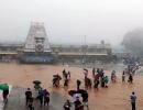 Tirumala witnesses flooding as rains lash Tirupati