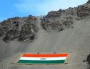 Largest Khadi Flag Unfurled In Ladakh