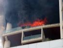 Massive fire at Mumbai highrise, guard falls to death