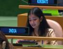 The young diplomat who countered Pak PM at UNGA