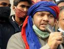 Kanhaiya takes away his AC unit from Patna CPI office