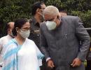 Mamata meets Bengal Guv Dhankhar at Raj Bhavan