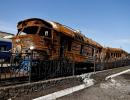 A Train Destroyed By A Russian Missile