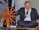 What did Boris Johnson do in Gujarat?