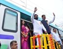 Shinde, Fadnavis launch trial of Mumbai Metro line-3