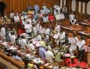 Cong MLAs continue to stay put in K'taka assembly