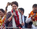 Priyanka takes on SP, BJP over 'central poll issues'