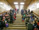 Subway Refuge From Russian Bombs