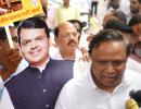 SEE: Fadnavis Missing As BJP Celebrates