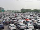 Huge traffic jams in Delhi over bandh, Congress stir