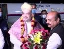 Amit Shah lands in K'taka amid buzz over CM change