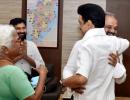 Perarivalan plays 'Parai' on release, meets Stalin