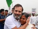 Rohith Vemula's mother joins Rahul yatra in Hyderabad