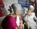 Row over Sudha Murthy touching feet of Sambhaji Bhide