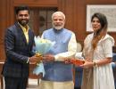 Cricketer Jadeja's wife, Hardik in BJP's Guj poll List