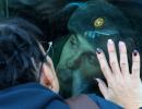 New Russian Troops Bid Families Farewell