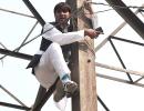 Denied MCD ticket, ex-AAP councillor climbs tower