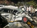 PIX: Many injured in vehicle pile-up on Pune bridge