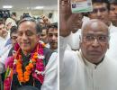 Cong prez poll: Tripathi out, it's Kharge vs Tharoor