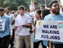 'We Are Walking For Jobs'