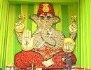 Lord Ganesha Made of 17,000 Coconuts