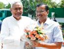 Nitish meets Kejriwal, Yechury for Oppn unity vs BJP