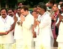 Bharat Jodo Yatra: Rahul visits Rajiv Gandhi memorial