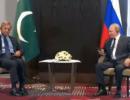 Putin laughs as Pak PM struggles with headphones