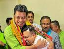 Who Is Sambit Patra Hugging?