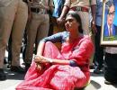 YS Sharmila arrested for assaulting cops