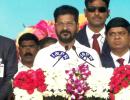 Revanth Reddy sworn in as T'gana CM, Bhatti his deputy