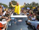 AAP holds roadshow as CBI quizzes Manish Sisodia