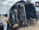 How Maharashtra bus caught fire killing 25