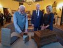 Modi gifts green diamond to Jill Biden