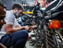 PHOTOS: When Rahul Gandhi turned bike mechanic