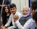 PM's advice to students during Delhi Metro ride