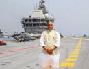 Onboard INS Vikrant, Rajnath talks of Chinese threat