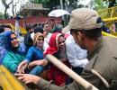 Raj police move protesting Pulwama widows to hospital