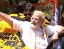 Modi holds mega roadshow in JD-S bastion Mandya